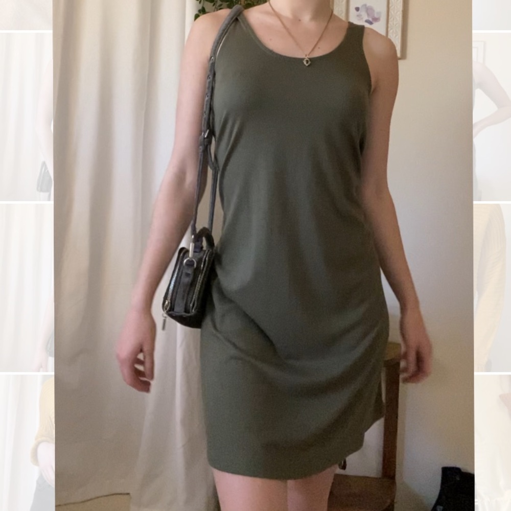 Casual green dress🌿